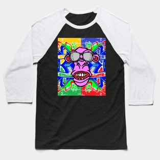 Punk,Gorilla,Graffiti,Rebel Baseball T-Shirt